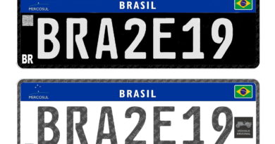 Placa preta Mercosul colecionador-