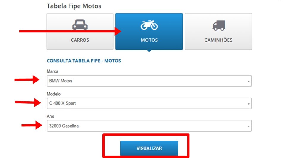 Consultar Tabela Fipe Motos 1 Fipe motos